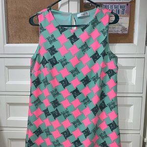 OVI mint green & pink dress